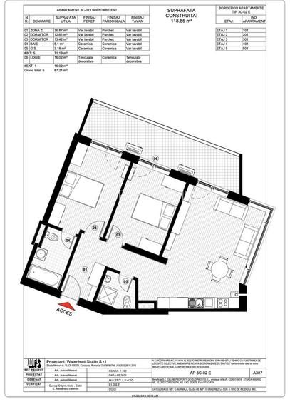 Tomis Plus - Celine Elegance - Vânzare apartament cu 3 camere, etaj 5. - 13