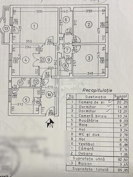4 camere Vitan decomandat,centrală,inst. schimb.,parcare,an 1990,metrou, 93 - 13