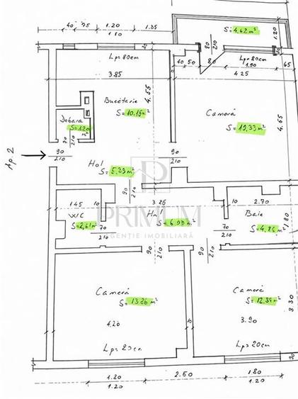 FABRIC | 3 CAM | DECOMANDAT | 2 BAI | BALCON | PARTER INALT | CENTRALA - 8