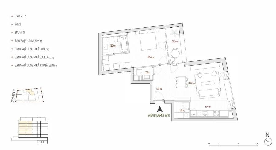 2 CAMERE || 2 BAI || BUCATARIE SEPARATA || VIRGILIU - 1