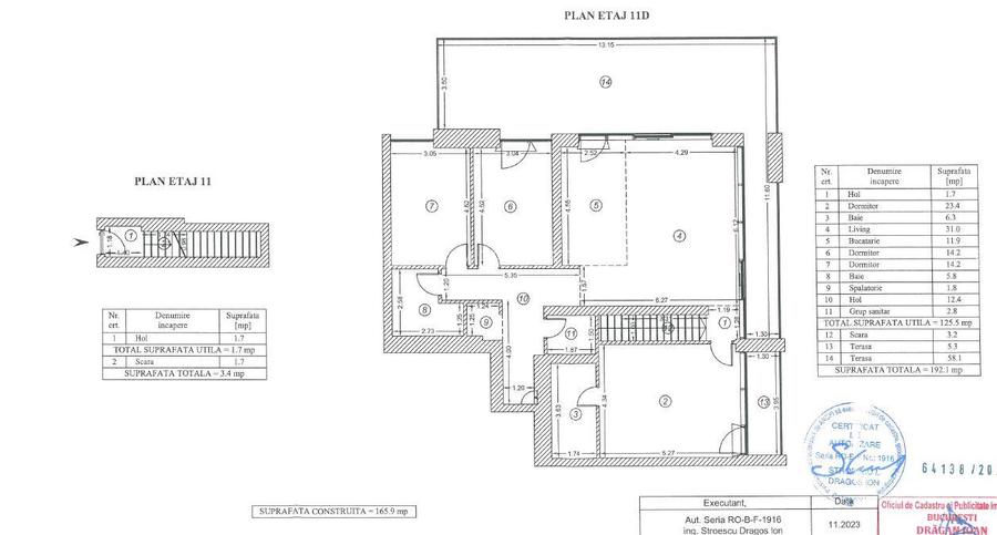 Penthouse de vanzare 4 camere One Cotroceni Park - 22