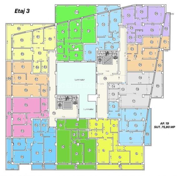 Tomis Nord - Vanzare apartament decomandat cu 2 camere, bloc nou. - 6
