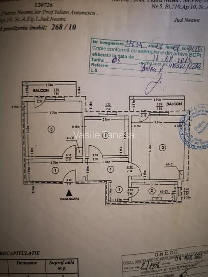 Apartament 2camere, et 1, decomandat  - 6