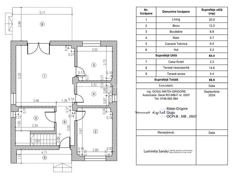 Casa individuala - P+1, 5 camere - Corbeanca, Tamasi - 9