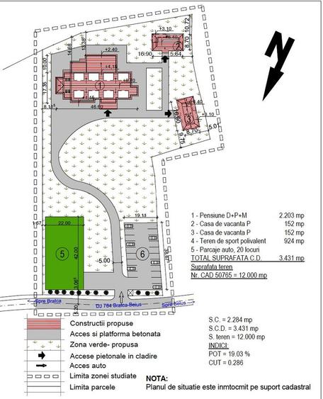 Teren intravilan Rosia, 12 000 mp, cu proiect aprobat. Comision 0. - 4