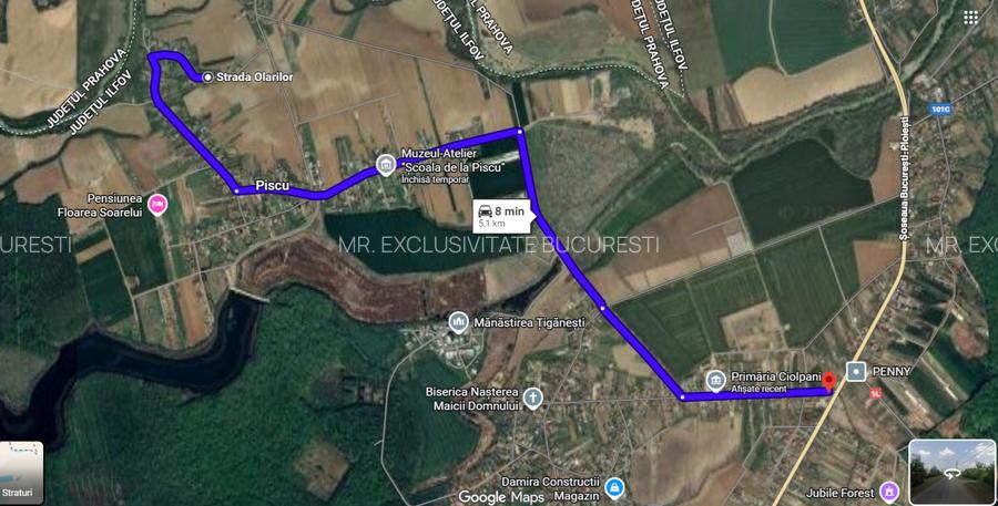 Teren pentru construcție casă cu utilități in Ciolpani-Piscu str. Olarilor - 2