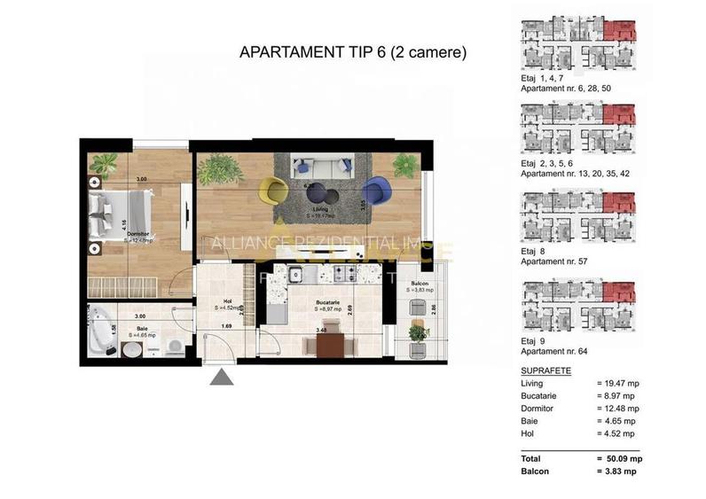 Apartament 2 camere de inchiriat - Sector 4, Drumul Binelui - 9