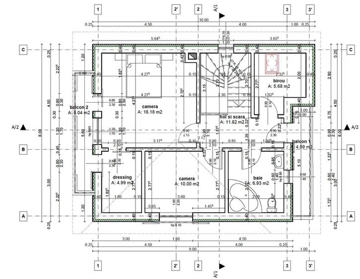 Casa individuala la cheie, 108 mp plus 405 mp teren, garaj, Zona Voronet - 8