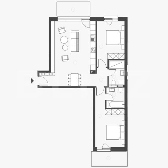 Comision 0 ! Somesului 15, Apartament 3 camere, Semicentral, 2 bai, 77mp. - 2