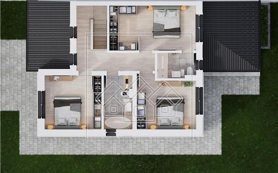 Casa cu 5 camere, 116 mp utili, teren 306 mp - Allegra Residence