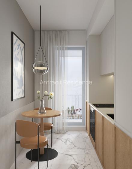 Apartament 2 camere nou | Antracit X Coandă | Bucătărie închisă | 64,7mp utili - 3