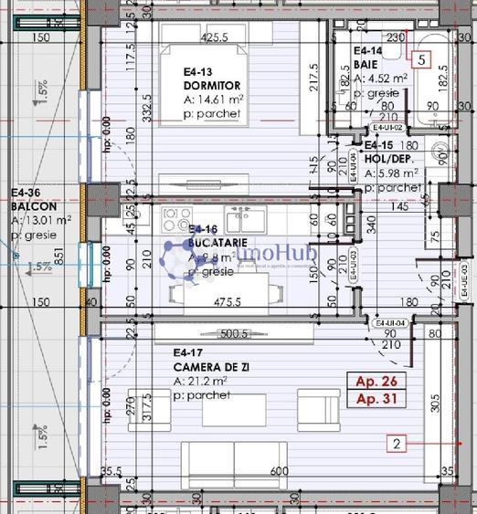 2 camere Copou - Sadoveanu - Intabulat - 5