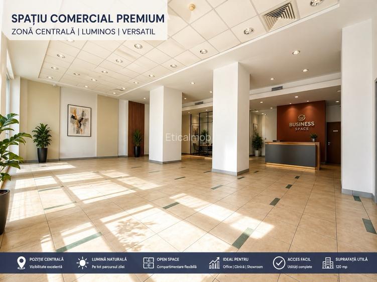 Spațiu comercial PREMIUM | Locație centrală | Vizibilitate maximă | Trafic . - 2