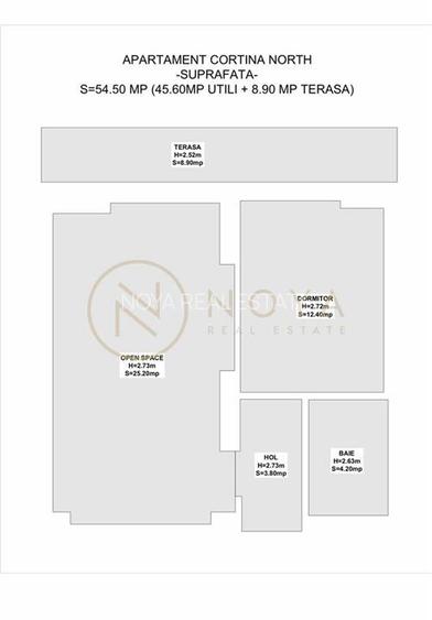 Apartament premium Cortina North de inchiriat cu parcare - 16