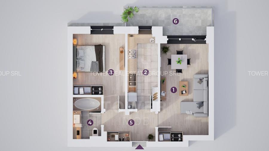 Vanzare  apartament cu 2 camere. Rate la dezvoltator pe 7 ani. - 4