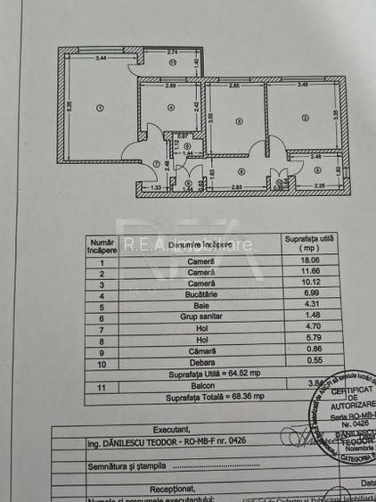 3 camere in bloc 1987 la etajul 1/4 - 4 minute Aparatorii Patriei   - 10