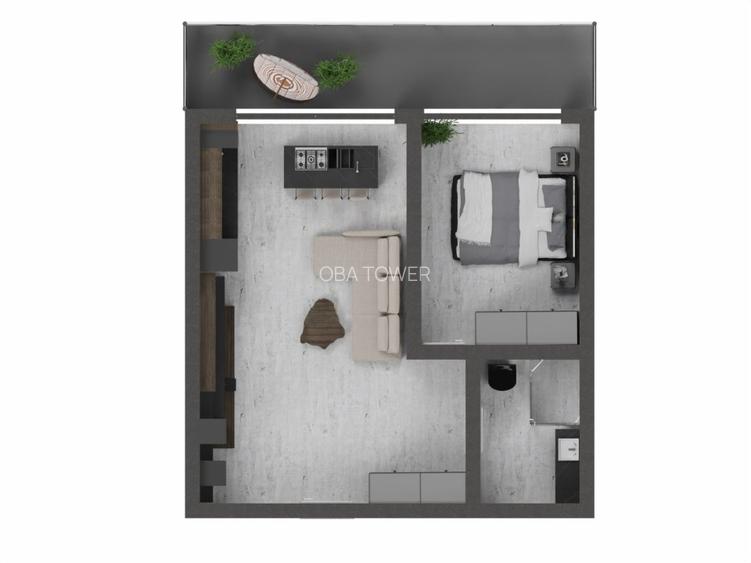 Apartament O.B.A TOWER- 2 camere - 7