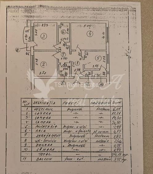 Apartament 3 camere, decomandat, zona Sebastian - 15