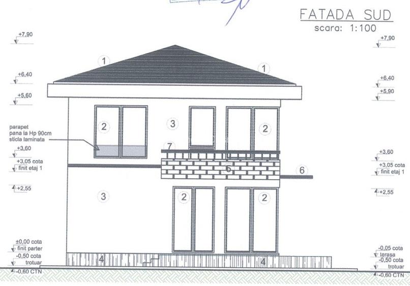 Teren 465mp, cu autorizatie casa individuala P+1E - 7
