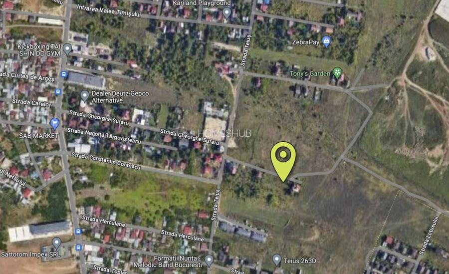 Teren intravilan, 610 mp, front 23 m, utilitati | Str. Teius - Rahova - 8