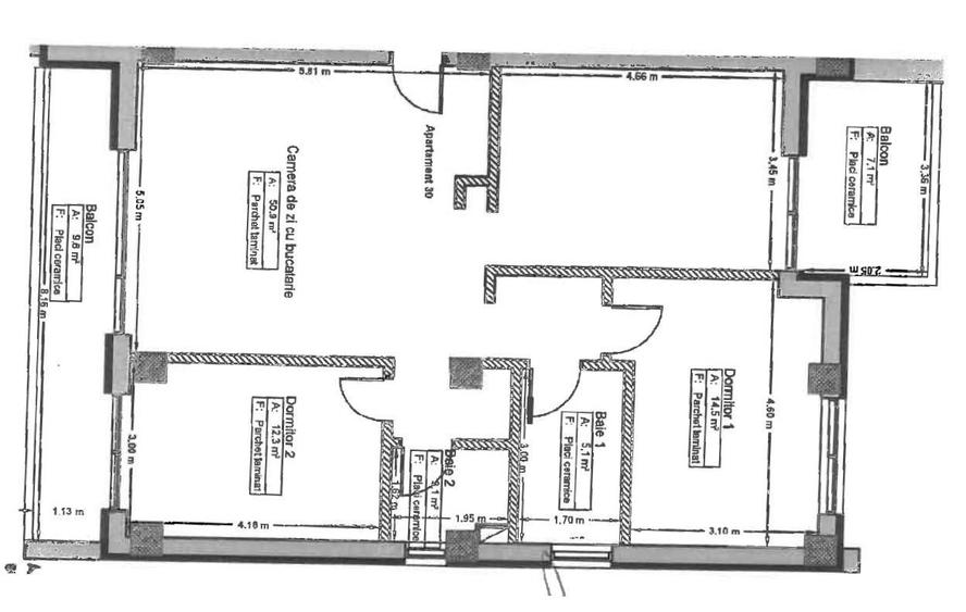APARTAMENT 3 CAMERE PREMIUM CENTRAL| PRIMA INCHIRIERE|  LOC DE PARCARE SI BOXA - 1