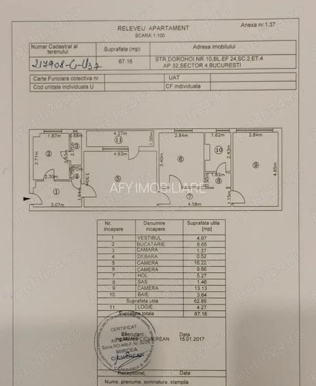 De vanzare Apartament 3 camere Brancoveanu, sector 4 - 10