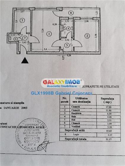 Apartament 2 camere - 51 mp | Bloc reabilitat | 15 minute de metrou - 15