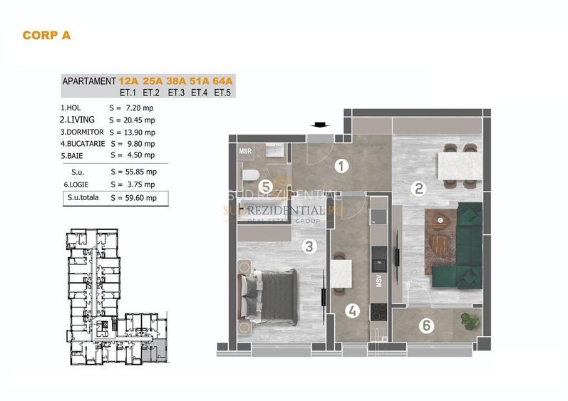 Apartament 2 camere, modern, Mall Grand Arena, Berceni, Sector 4 - 8