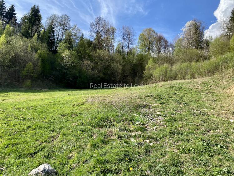 Teren panoramic insorit, utilitati, panta mica si padure, turism sau vacanta - 5