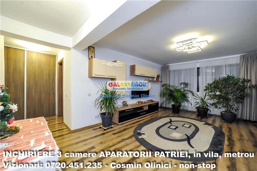 INCHIRIERE 3 camere BERCENI - Aparatorii Patriei, metrou, in vila - 2