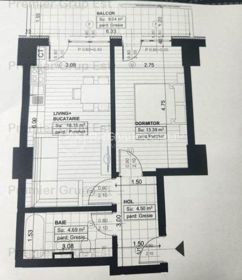 Apartament 2 camere 50mp, COPOU, CT, AC - 10