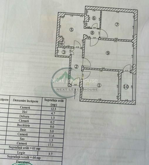 Apartament 3 camere, Vlahuta ITC - 9