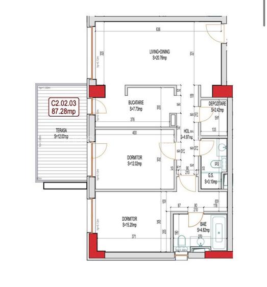Apartament 3 Camere Ambiance Residence 2 | str. Campul Pipera - 15