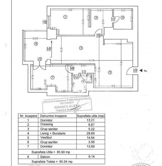 3 Camere -  renovat | 95 mp utili | UPGROUND - Metrou Pipera  - 15