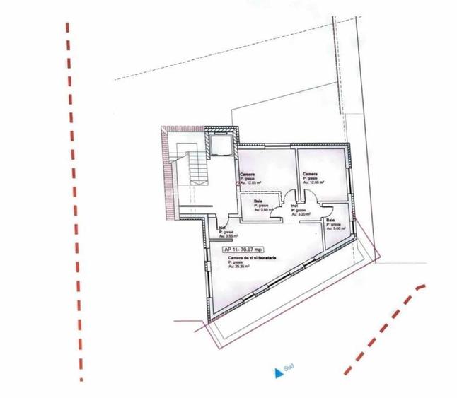 Teren intravilan cu C.U. pentru bloc S+P+2E, Utr: Lc, Manastur - 11