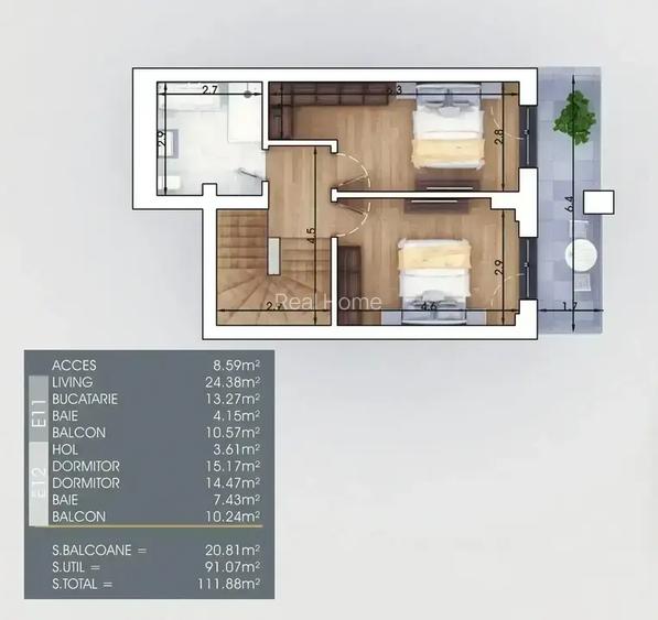 7 min Metrou | 3 Camere | premium | 2 lifturi | balcoane mari - 3