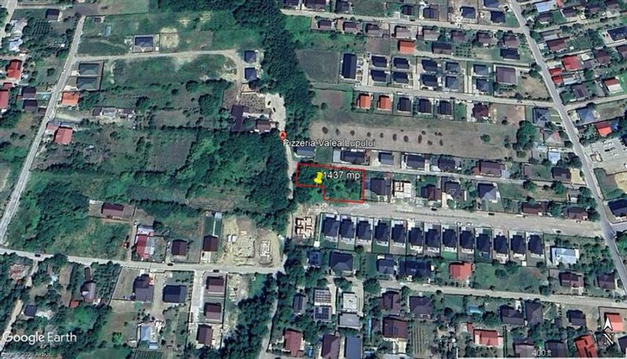 Teren intravilan 1.437 mp,  Valea Lupului, zona rezidentiala