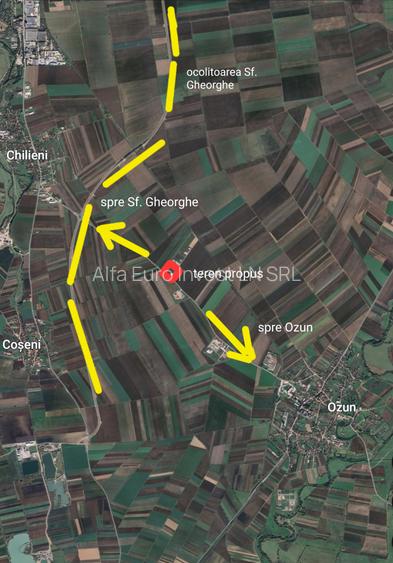 Teren industrial Ozun - Sfântul. Gheorghe 6.300 mp - 2