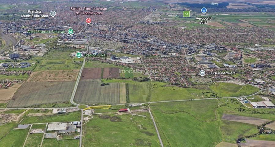 Teren de vânzare 4.717 mp Expunere excelentă la Centura Nord Arad PUZ - 3
