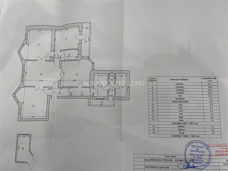 Gradina Icoanei, 4 camere si hol locuibil, et 1/4, deosebit. - 7