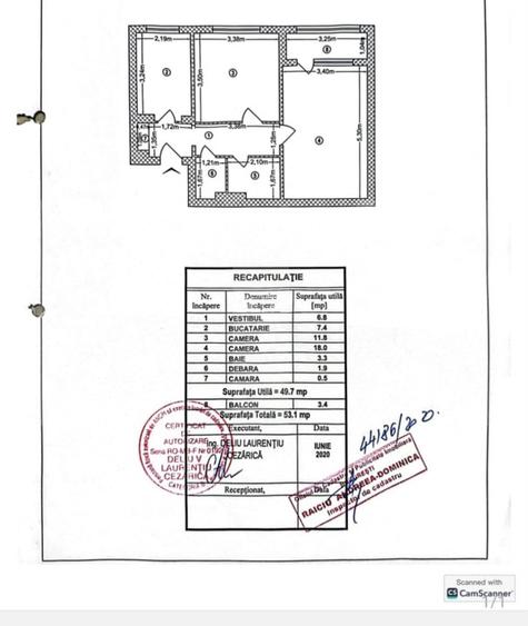 Apartament 2 camere, 53 mp – Nicolae Grigorescu / Piata Salajan, Sector 3 - 11