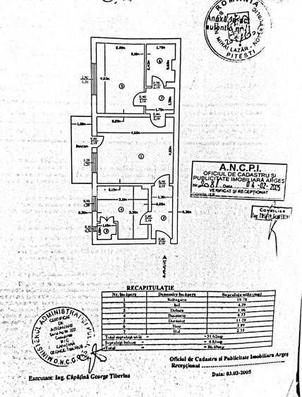 Vand apartament 2 camere, Prundu, Pitesti, semidecomandat, etaj 4 - 12