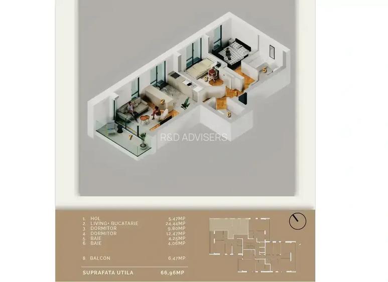 Patru camere- Doi pasi de metrou - 6