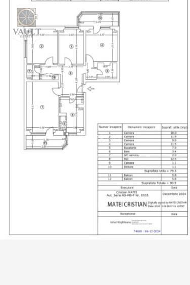 Apartament 4 camere - Rahova - Teius - 5