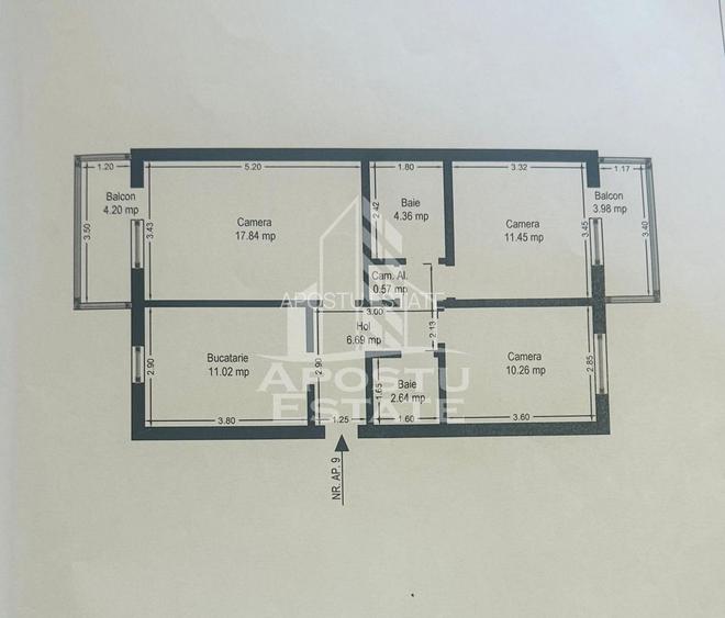 Apartament 3 camere zona Alfa - 13