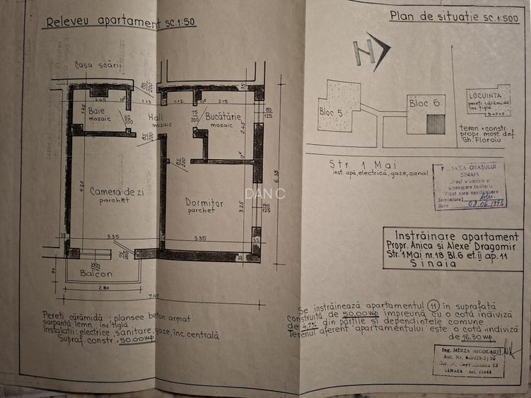 APARTAMENT 2 CAMERE SINAIA STR.1 MAI - 16