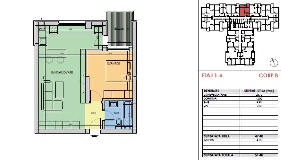 M2 Berceni 5 min - Extindere proiect , disponibil studio transformabil in 2 cam - 4
