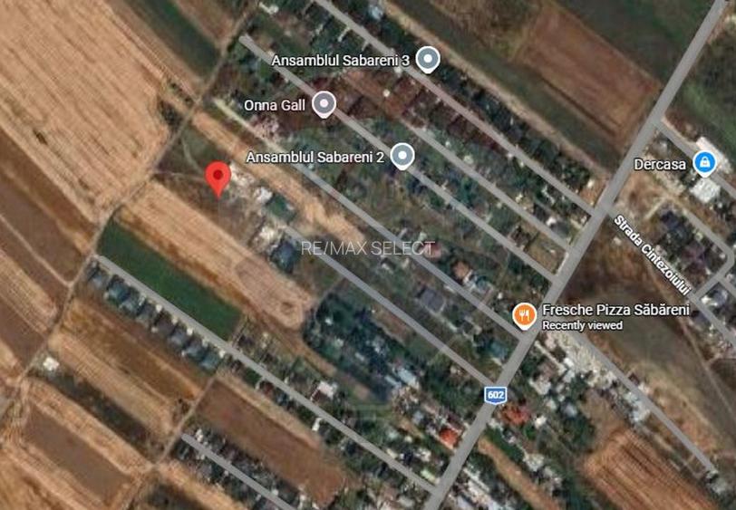 Vanzare teren intravilan 900mp  Sabareni / Strada Principala - 3