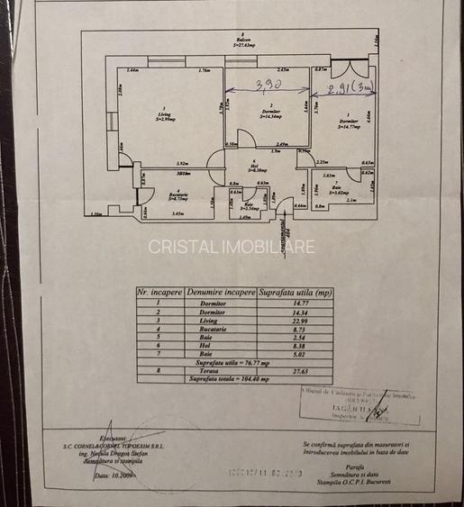 Apartament 3 camere, cu 2 bai. Asmita Garden - 19