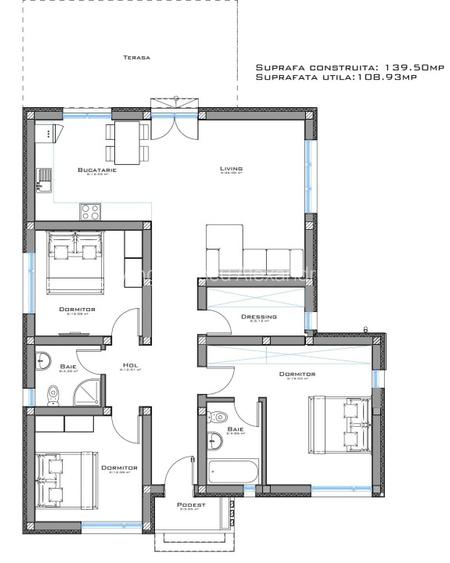  Casă modernă la roșu, parter – Domnești, 500 mp teren. - 7